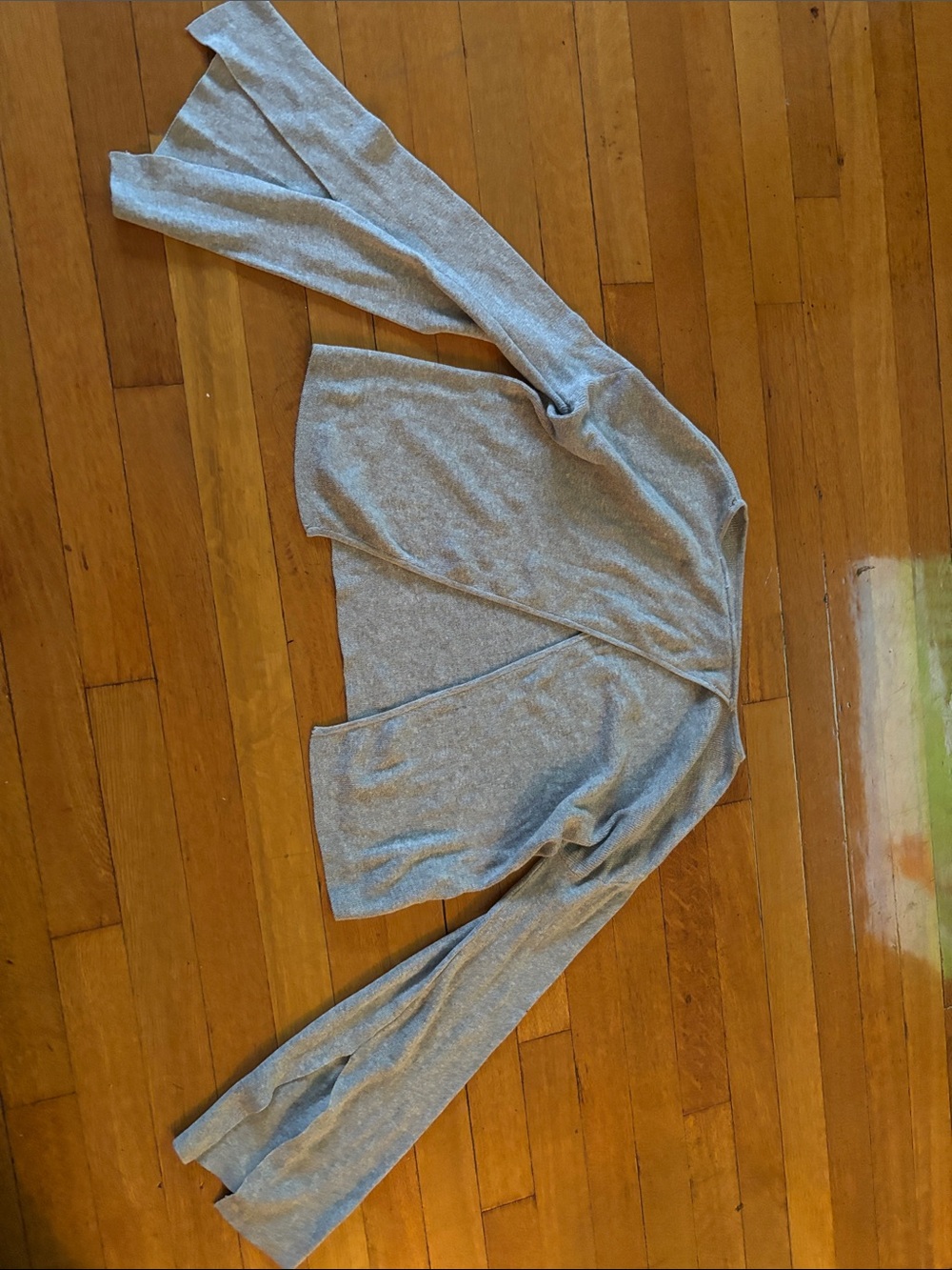 BCBGeneration Light Gray Open Front Cardigan
